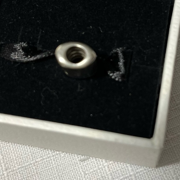 LOVE LETTER, Sterling Silver Red Enamel, Charm Bead. Threaded - Picture 3 of 3